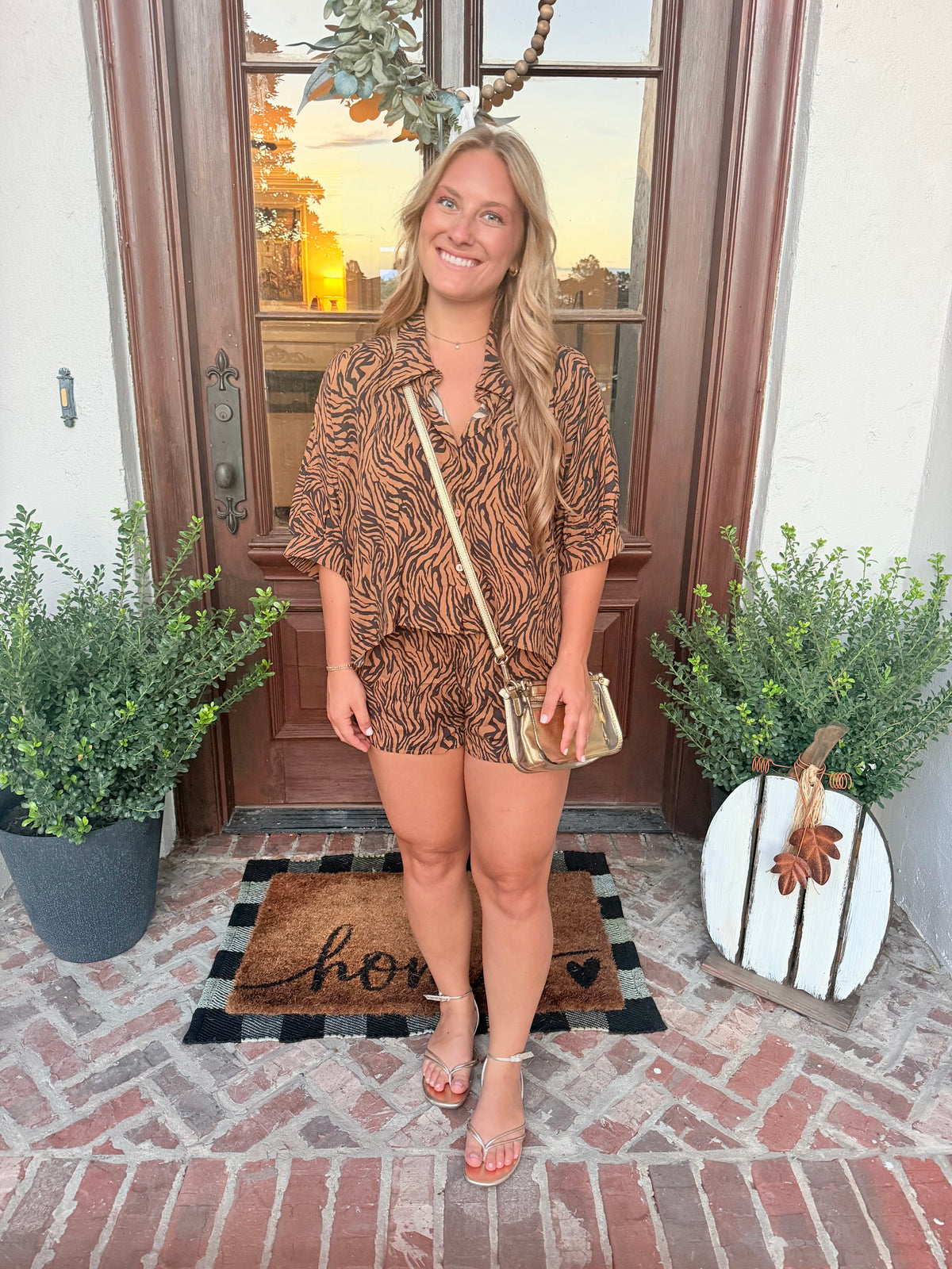 Tiger Print Matching Set